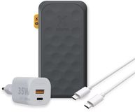 Xtorm Fuel Series 5 35W Powerbank bundel - Powerbank 20.000 mAh + Xtorm 35W lader + USB-C naar USB-C Kabel - Zwart