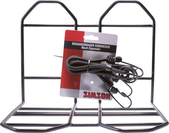 Simson Bagagedrager verbreder - Achterop - Zwart - Metaal - Stadsfiets