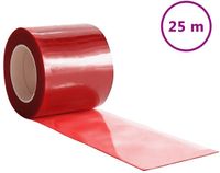 vidaXL Deurgordijn PVC Rood 200x1,6 mm 25m