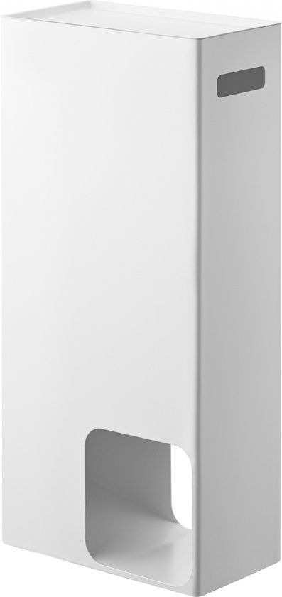 Yamazaki Tower WC Rolhouder - Wit - Vrijstaand - Met planchet