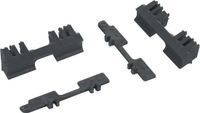 Qibbel Inzetblokjes & antislip strips Air achter & 6+ Junior Zwart