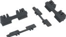 Qibbel Inzetblokjes & antislip strips Air achter & 6+ Junior Zwart
