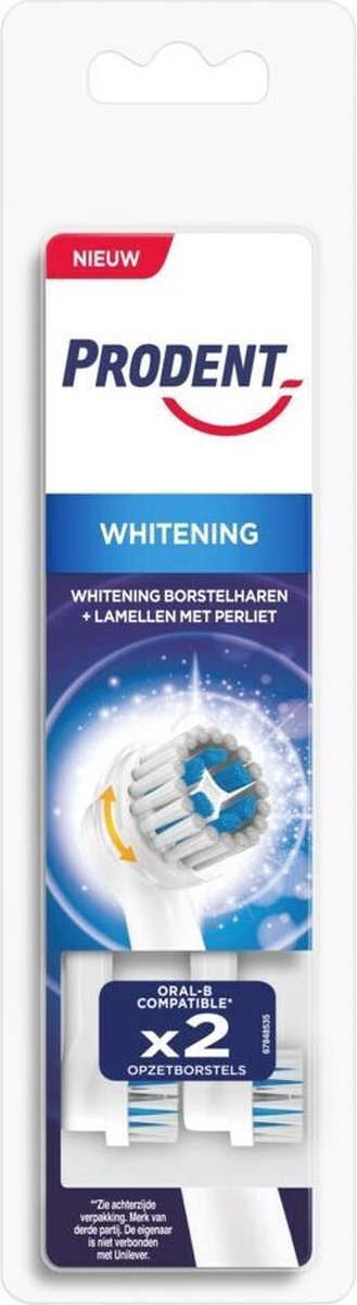 Prodent Opzetborstels White Now 2 stuks