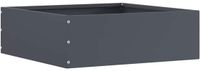 vidaXL Gazonrand 40 x 40 x 13 cm staal antraciet