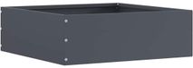 vidaXL Gazonrand 40 x 40 x 13 cm staal antraciet