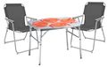Mojawo Complete set van 3 campingmeubels, aluminium, L75 x B55 x H60 cm