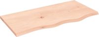 vidaXL Tafelblad 80x40x2 cm onbehandeld massief eikenhout