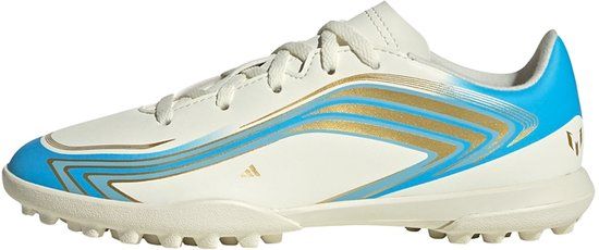 Adidas Performance F50 Messi Club Turf Voetbalschoenen Kinderen Beige Maat 33