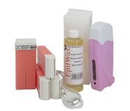 EpilWax Complete Solo Rose Wax ontharingsset - met 4 grote roll-on wegwerpwas - voor benen, oksels en lichaam