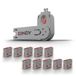 Lindy Bloqueur de port USB Type A - Pack de 10 bloqueurs + clé, rose