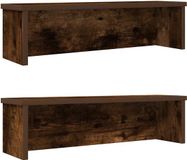 vidaXL Keukenrek, stapelbaar, 2 stuks, gerookt eiken, 60 x 15 x 16 cm