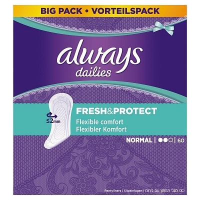 Always Dailies Inlegkruisjes Fresh And Protect Normal