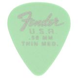 Fender Dura-Tone Guitar Picks 351 Shape, .58, Surf Green, 12-Pack