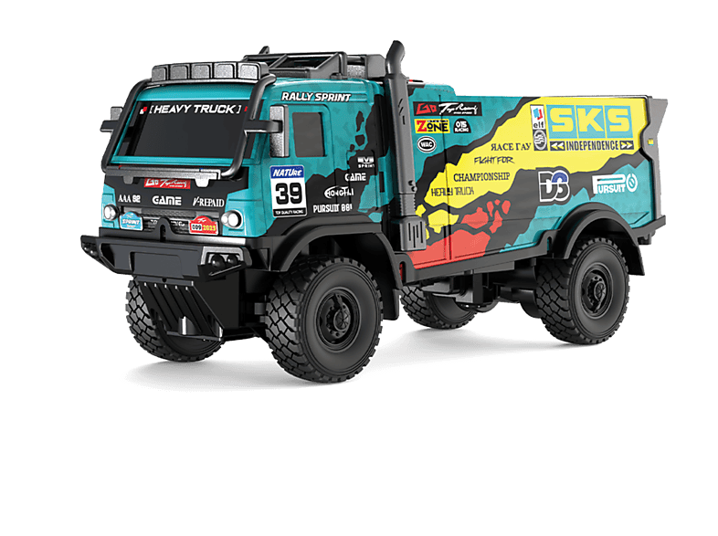 Pirox WonkyCars Rally Truck Thunder Light - 27 MHz - RC Truck with LED (1:24)