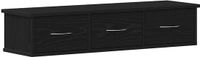 vidaXL Wandkast - 88x26x18,5 cm - Spaanplaat - Zwart Eikenkleurig