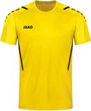 JAKO Challenge Shirt Korte Mouw Heren - Citroen / Zwart - Maat: S