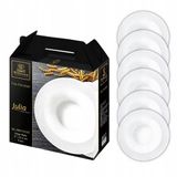 Wilmax England Julia Diamond - Soepborden en Pastaborden - 22.5 cm - Set van 6 - Porselein