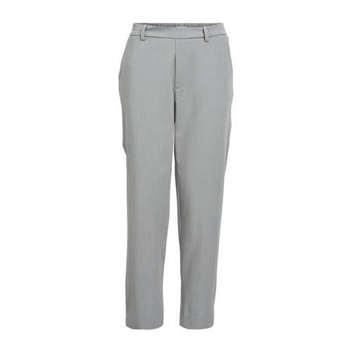 OBJECT cropped slim fit pants OBJCECILIE made of recycled polyester - grey