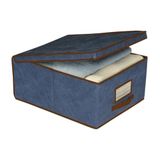 Ordinett box, polyester, blauw, medium