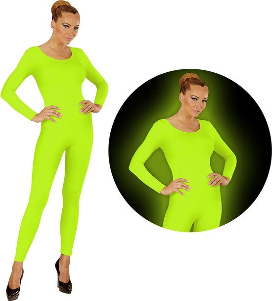 Widmann Neon Green Bodysuit Glow - Women's Costume - Green - M/L