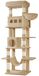 Arbre à chat - Arbre d'escalade pour chats - 170 cm de haut - 8 poteaux à gratter en sisal et 2 cachettes - 4 niveaux avec grandes plateformes - Marron camel