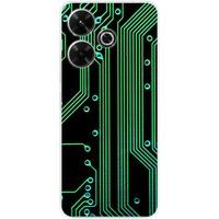 Xiaomi Redmi 13 4G Bedrukt siliconen hoesje Texture circuit geek