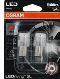 Osram LED P21/5W BAY15d 12V - Rood - Set