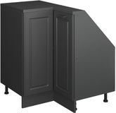Vicco R-Line Hoekkeukenkast voor schuine wand – 75.6 cm met 1 deur Antraciet landhuis