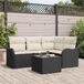 Maison Exclusive - Set de 5 bancs de jardin avec rangement, marron, polyrotin