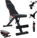 Shenzhen Haorui Industrial Technology Co., Ltd. Banc d'haltères pliable pour salle de sport à domicile - Banc de musculation réglable jusqu'à 200 kg - Banc de fitness multifonctionnel avec design ergonomique