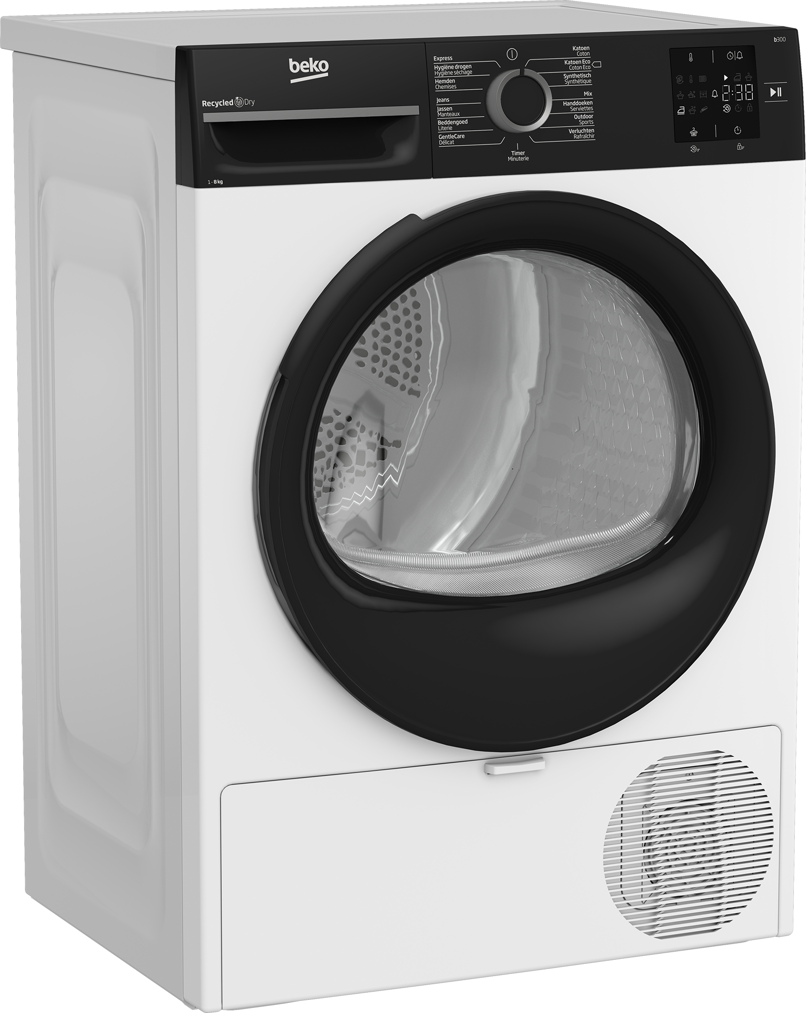 Beko BM3T3823B - 8kg Heat Pump Dryer - White