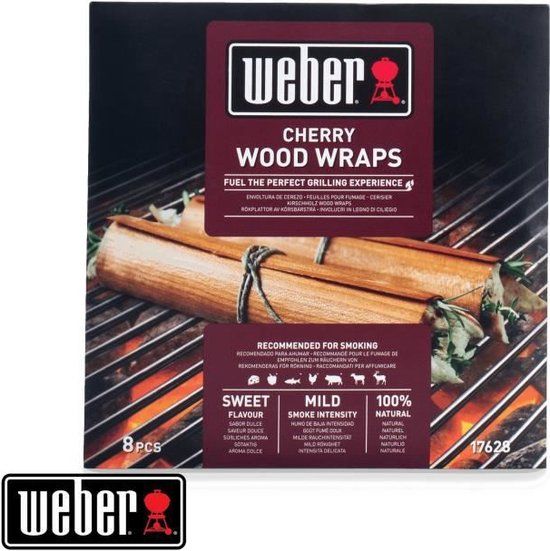 Weber Cherry Wood Wraps - 8 stuks