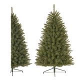 Black Box Forest Pine x-mas tree half wall green 455 TIPS h185xd109 cm kunstkerstboom