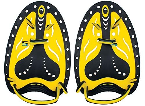 Seac Pro Hand Paddles - Black/Yellow - L/XL