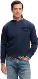 Superdry Vintage Athletic Tonal Crew Sweatshirt Lauren Navy S Man