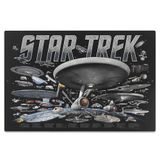 Star Trek Ships metalen bord - vintage Star Trek wanddecoratie voor mannengrot, filmkamer of slaapkamer