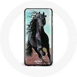 Manicase Etui voor Samsung Galaxy J5 2016 Zwart Paard van het Friese Race