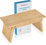 Bächlein Doura Badkamerkruk, ergonomische houten toiletkruk van FSC-gecertificeerd bamboe
