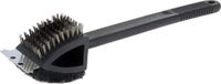 BBQ Collection Barbecue schoonmaakborstel - 3-in-1 - 37 cm - Roestvrij staal