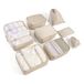 LANSKLBD 8 Set Verpakking Kubussen voor Koffers Reizen Bagage Verpakking Organisatoren