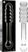 NEBULA SERIES BY IBIZA IBIZA™ NEBULA SERIES - MODEL 20 DILDO BOROSILICATE GLASS 20.5 X 3 CM CLEAR