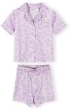 Minoti meisjes pyjama set - met hartjesprint - Lila - 164