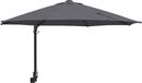 Syfax Antraciet Polyester en staal Tuinparasol 248 x 248 x 148 cm
