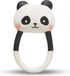 Lanco Toys Lanco rubberen bijtring - Kori de Panda - zwart - wit