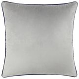 Paoletti Meridian kussensloop, Zilver/Navy, 55 x 55cm