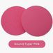 Holland Connections lot de 2 tapis de yoga ronds roses | TPE de 2 cm d'épaisseur | Protège-genoux et coudes antidérapants