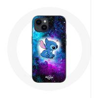 Maniacase Etui voor Iphone 14 Stitch Ohana Quote Gekleurde ruimte