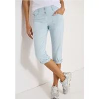 Cecil 3/4 Slim Leg Turn-Up Broek Diamond Blue 34