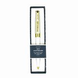 Draeger Paris | Balpen "BON ANNIVERSAIRE", wit en goud, geschenkdoos