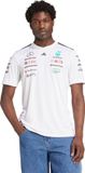 adidas MERCEDES - AMG PETRONAS FORMULA ONE TEAM DRIVER SHIRT Heren Wit XXL